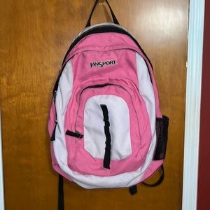 Pink Jansport backpack